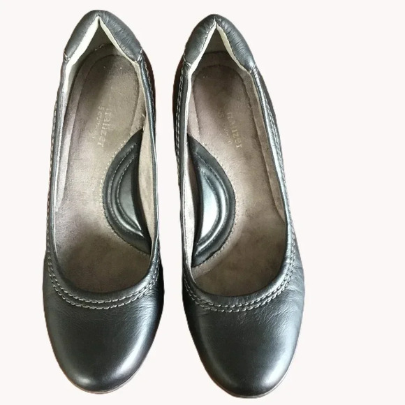 Naturalizer N5 Comfort Lisha Navy Dark Blue Leather Heels Pumps Shoes Sz  7.5M - Picture 1 of 11